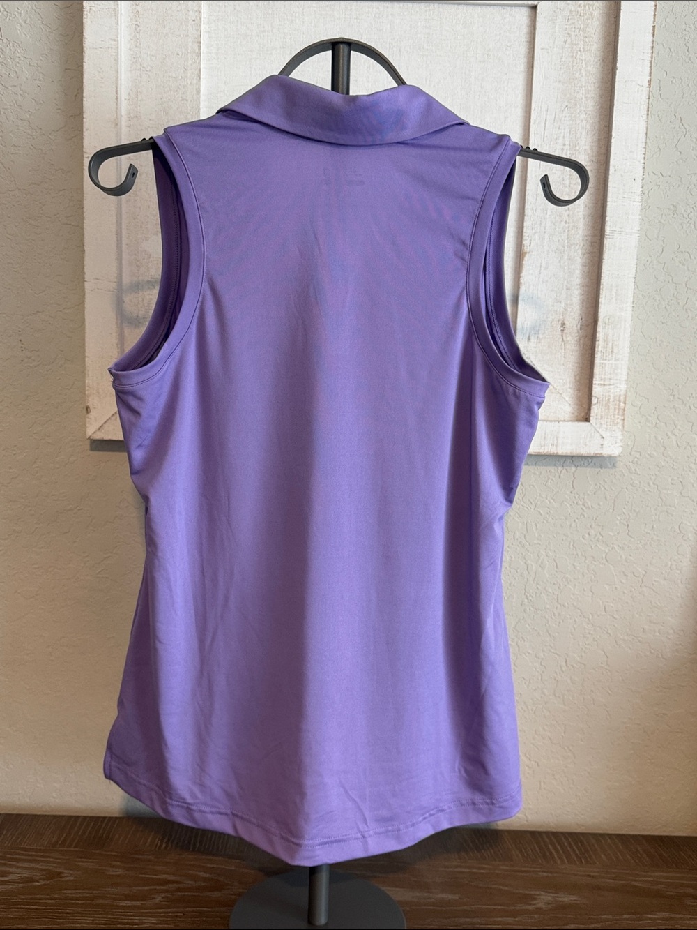 bcg Purple Sleeveless Collared Tank Top - Picture 2 of 5